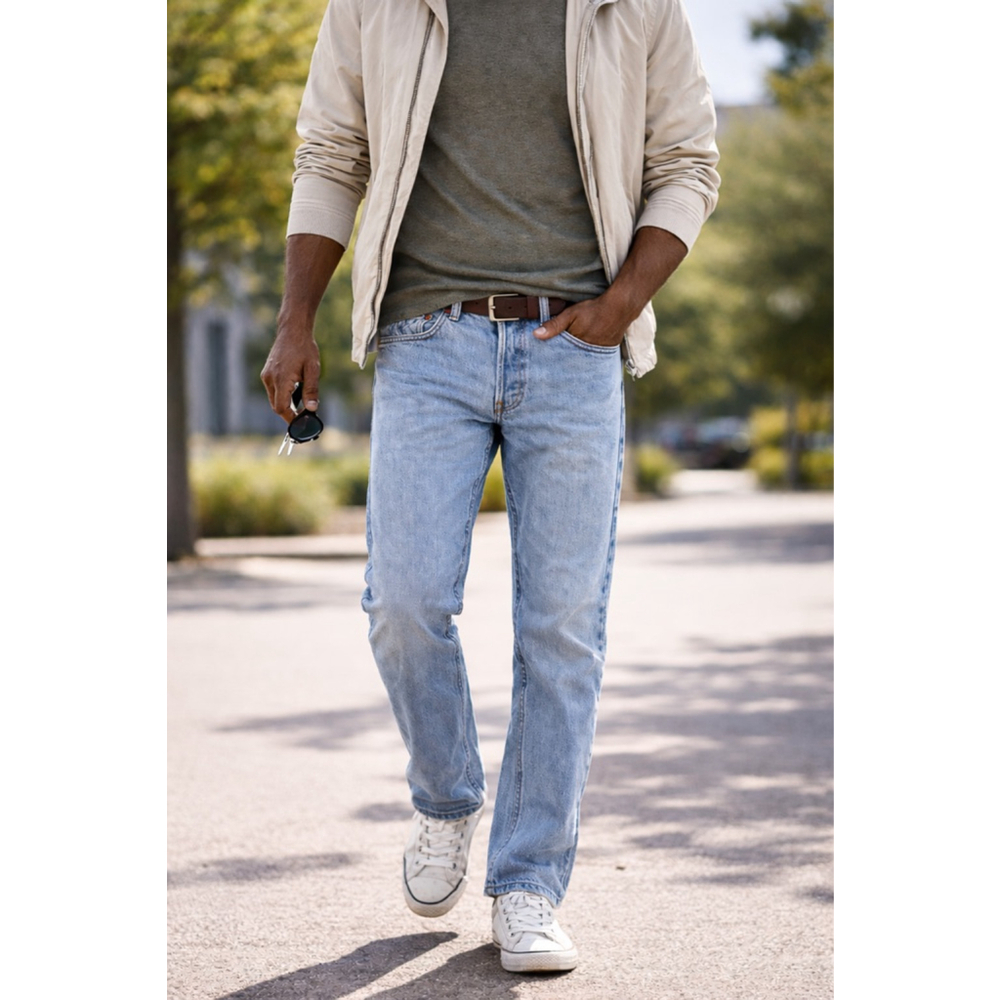 Levi’s 505 Regular Fit Jeans Men’s W33 L32 Classic Blue Straight Leg